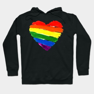 Beautiful Rainbow Pride Heart Hoodie